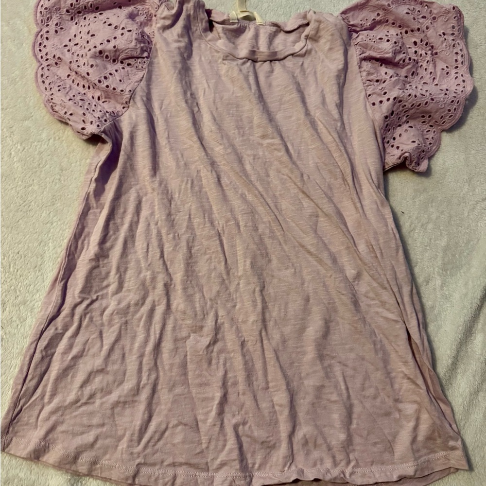 Matilda Jane Pink Puff Sleeve Ruffled Blouse